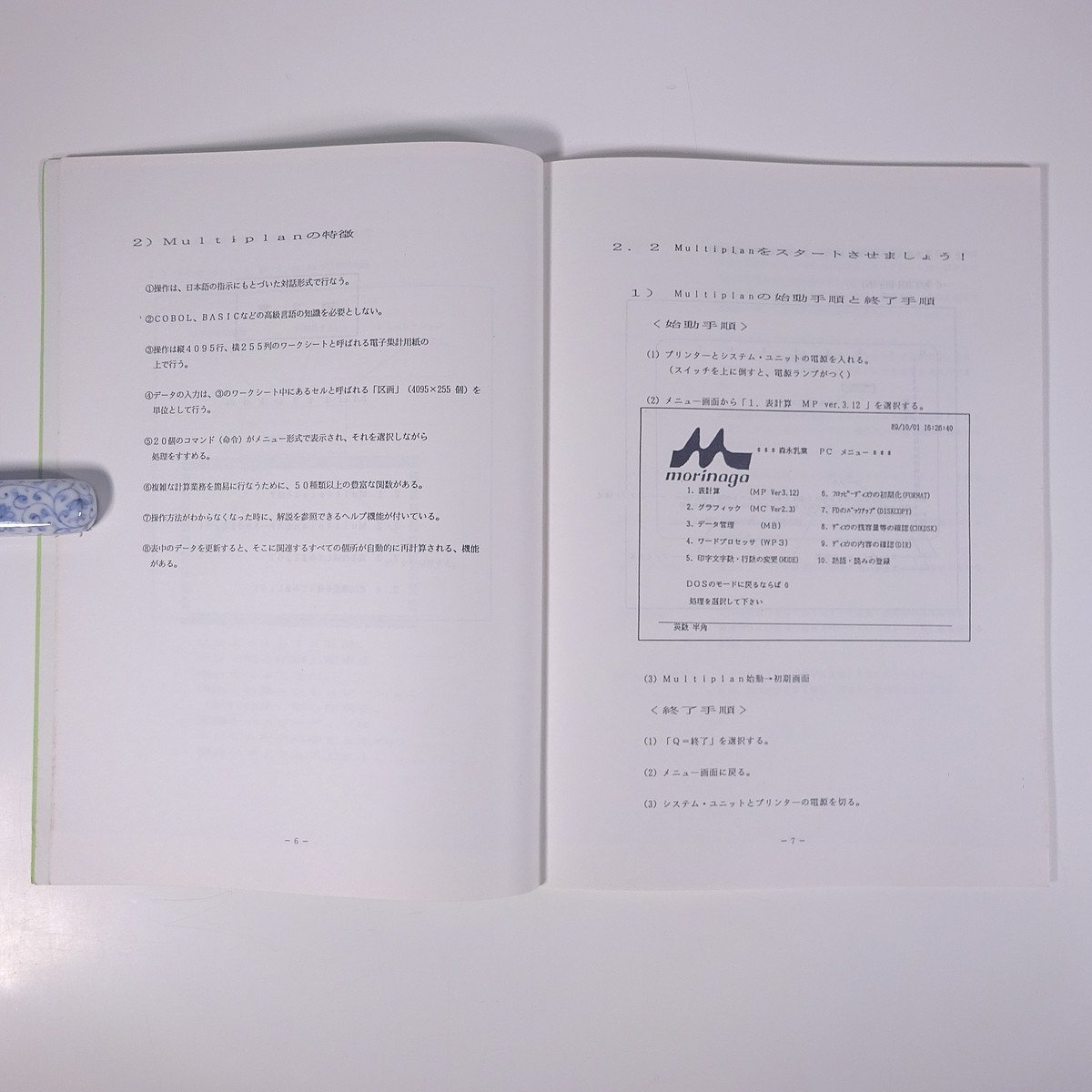 IBM PS/55 introduction Multiplan compilation information system part 1989 large book@ personal computer PC personal system /55 * writing just a little 