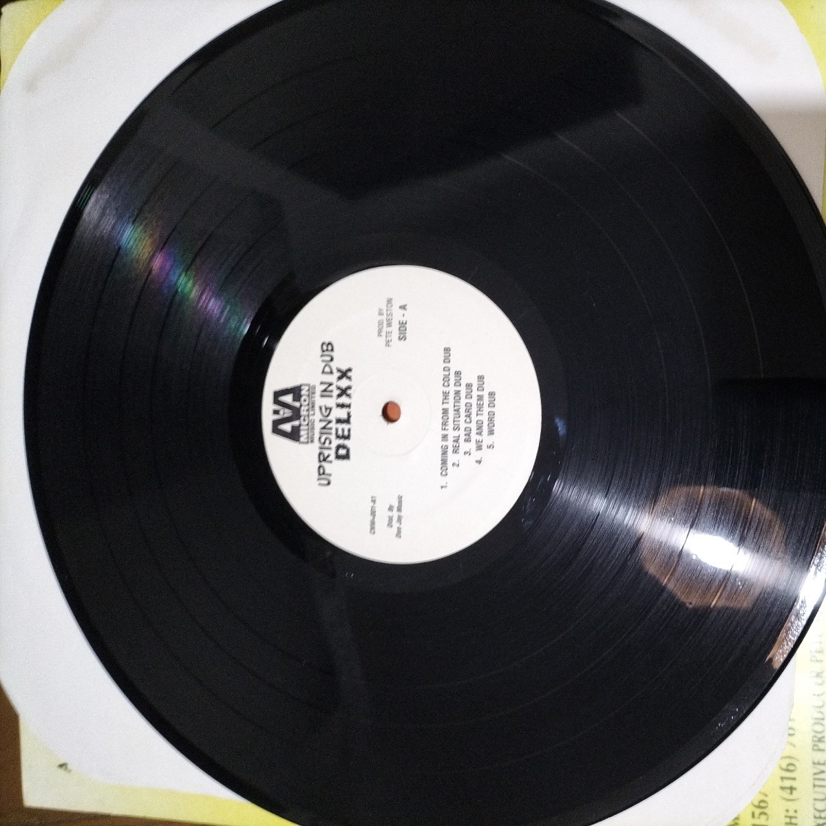 レゲエ、ダブ中古レコード　Delixx UPRISING Dub 　ボブマーリーアルバムのダブ　BOB MARLEY Reggae Dub_画像4