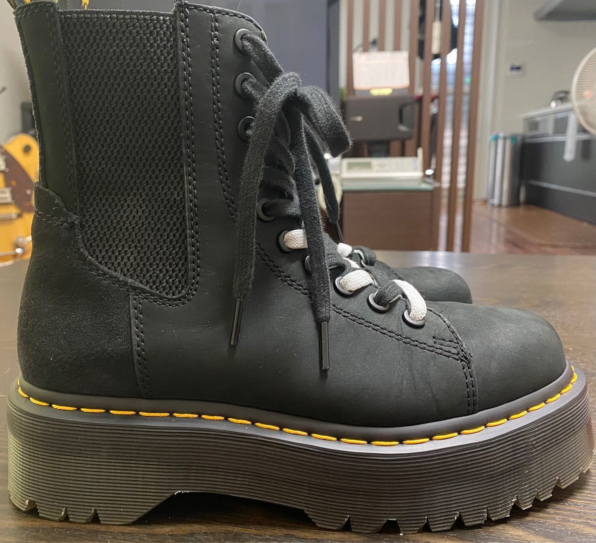 Dr Martens ドクターマーチン 8ホールブーツ JADON ブラック ダブル