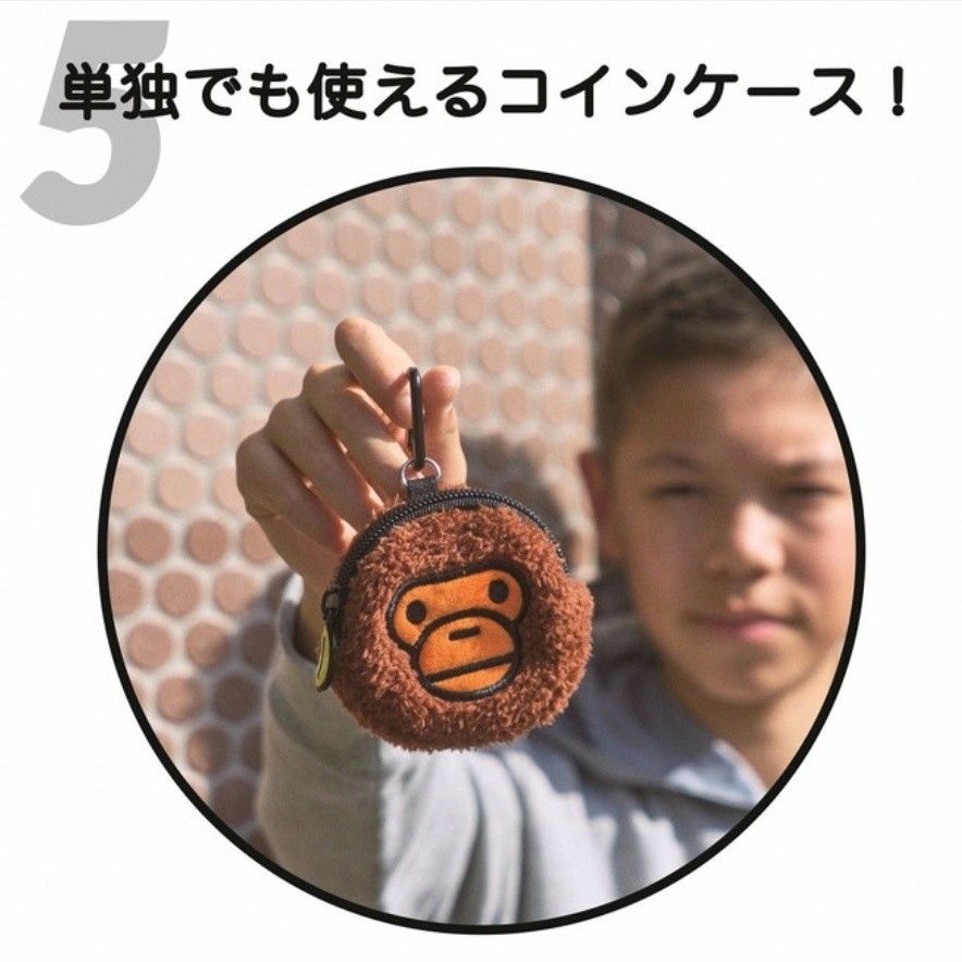 新品・未使用 A BATHING APE もこもこマイロ コインケース