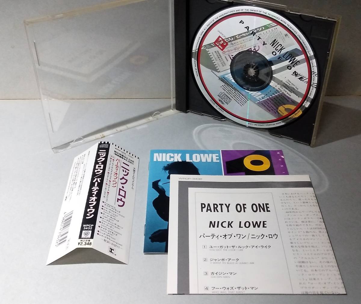*nik* low [ вечеринка *ob* one ]NICK LOWE[ PARTY OF ONE ] * записано в Японии * с поясом оби *