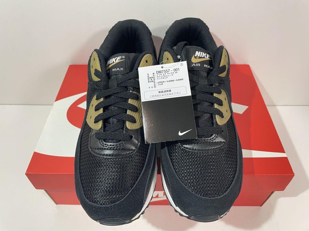 【送料無料】【未使用品】27cm NIKE AirMax90 Black Gold　ナイキ エア マックス90 ブラック ゴールド