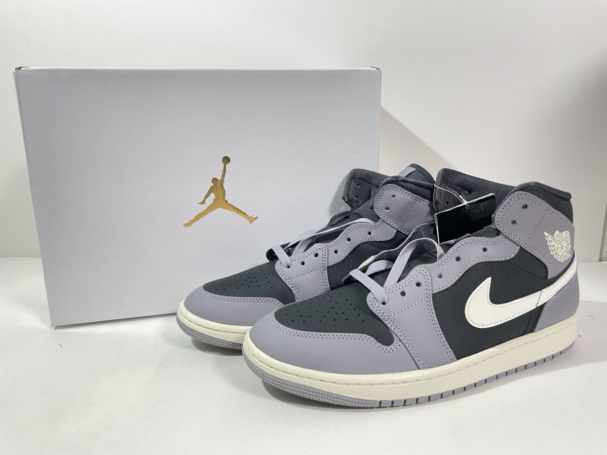 新品】W28㎝ Nike WMNS Air Jordan 1 Mid Cement Grey ナイキ 新品】W28㎝ Nike WMNS Air Jordan 1 Mid Cement Grey ナイキ