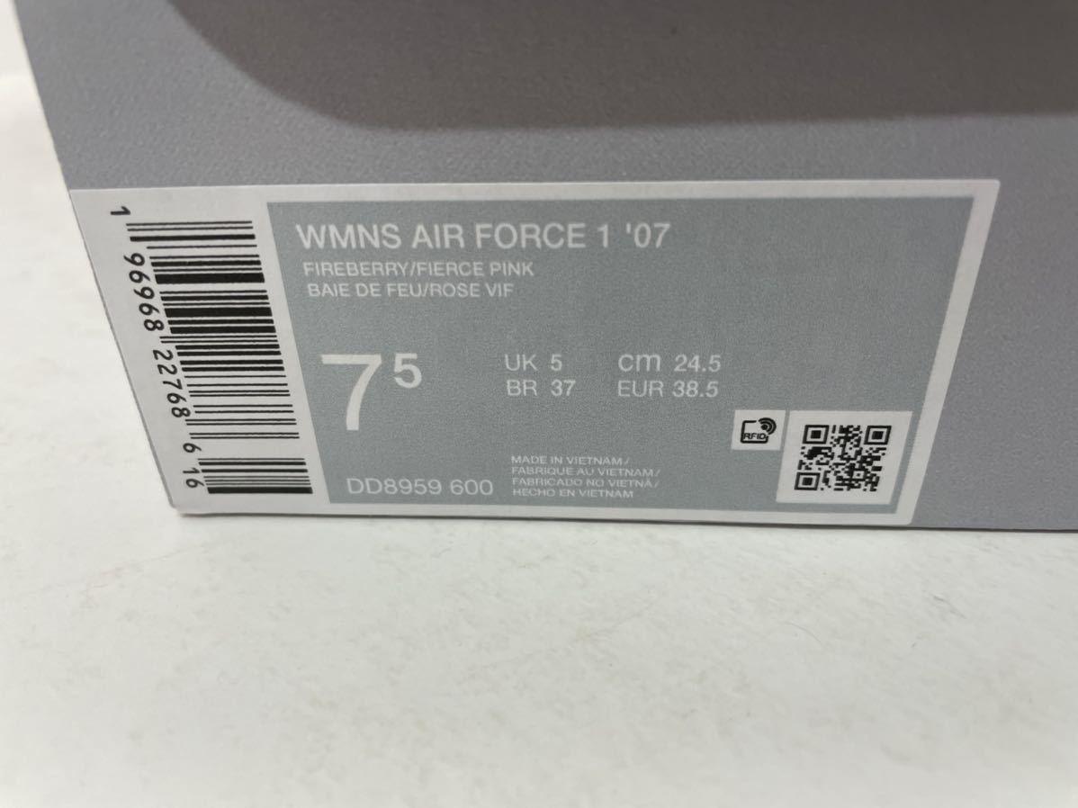 新品】24 5㎝ Nike WMNS Air Force 1 Low Fireberry ナイキ 新品】24 5㎝ Nike WMNS Air Force 1 Low Fireberry ナイキ