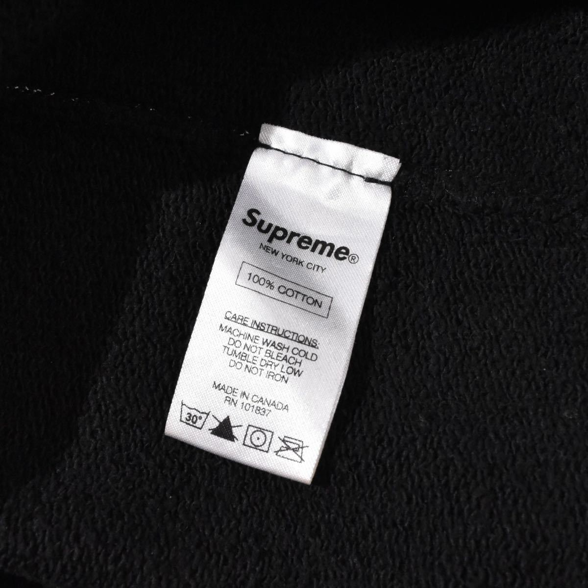 2013AW SUPREME FRANKLIN PULLOVER HOODIE BLACK L ビンテージ シュプリーム フランクリン パーカー 100ドル 100$ VINTAGE OLD 初期 黒_画像7