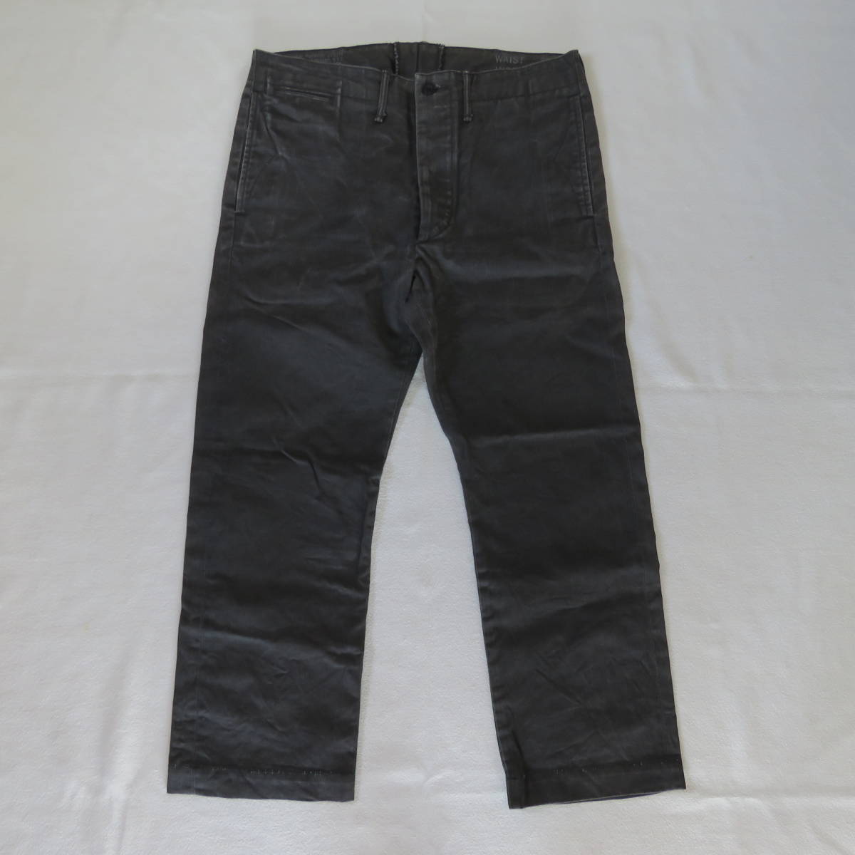 RRL　ダブルアールエル　チノパン　トラウザー　パンツ　チャコール グレー　ミリタリー　ラルフローレン　10.8oz　W33_画像1