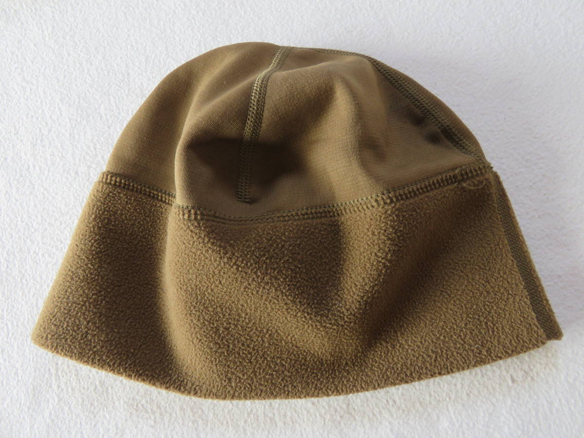 米軍　実物　ポーラテック　フリースキャップ　コヨーテブラウン　マイクロ　ビーニー　CAP　POLARTEC　PECKHAM　USMC　USA_画像2