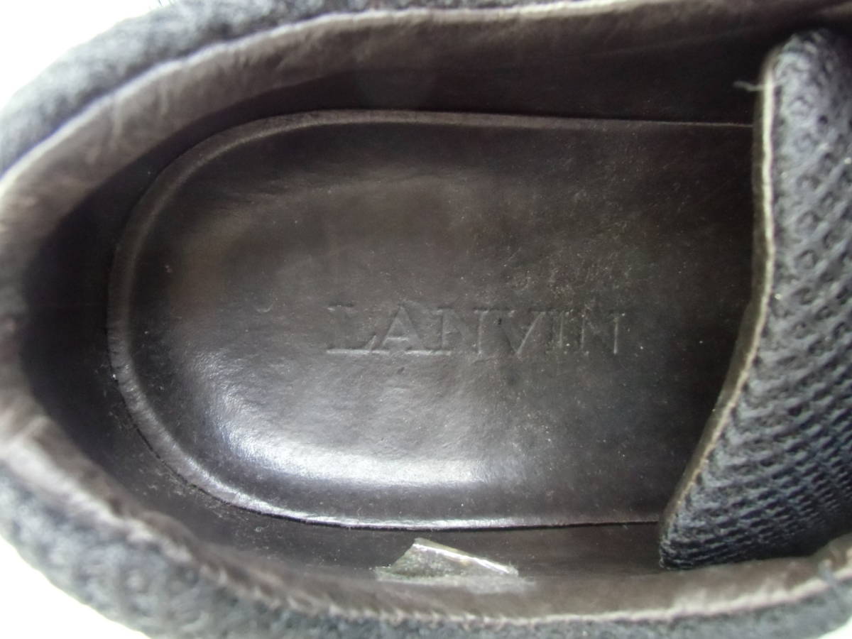 LANVIN ランバン スニーカー メンズ シューズ サイズ8(27cm程度) デザイナーズ ローカット ⑫_画像4