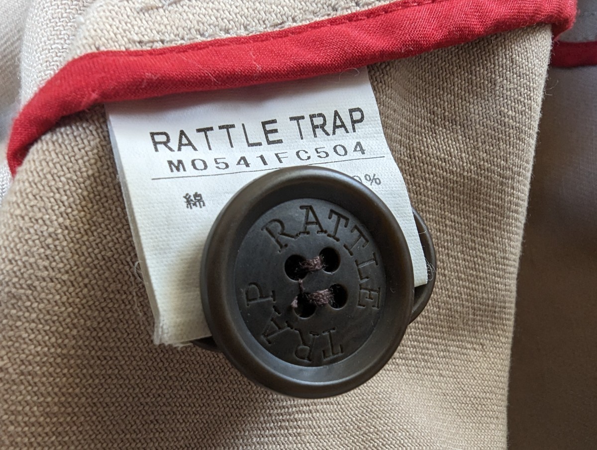 RATTLE TRAP トレンチコート 03 カーキ系 メンズ 冬物 ロング ジャケット Lサイズ ラトルトラップ_画像5
