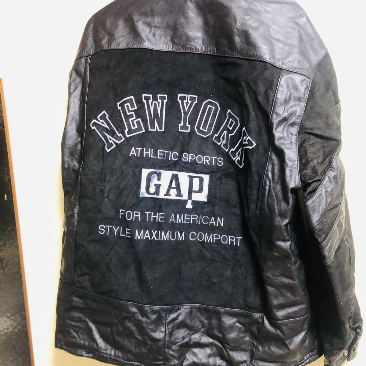 オールド　GAP ギャップ　レザー　ジャケット　ブルゾン