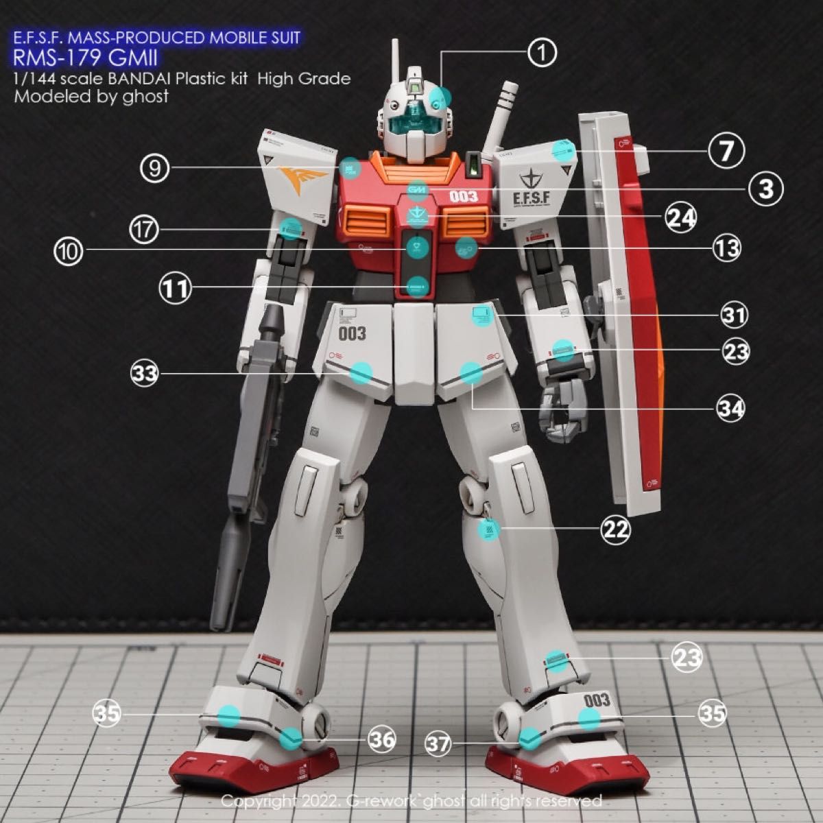 HG 1/144 ジムII 用水転写式デカール 他社製　ガンプラ　ガンダム　プラモデル