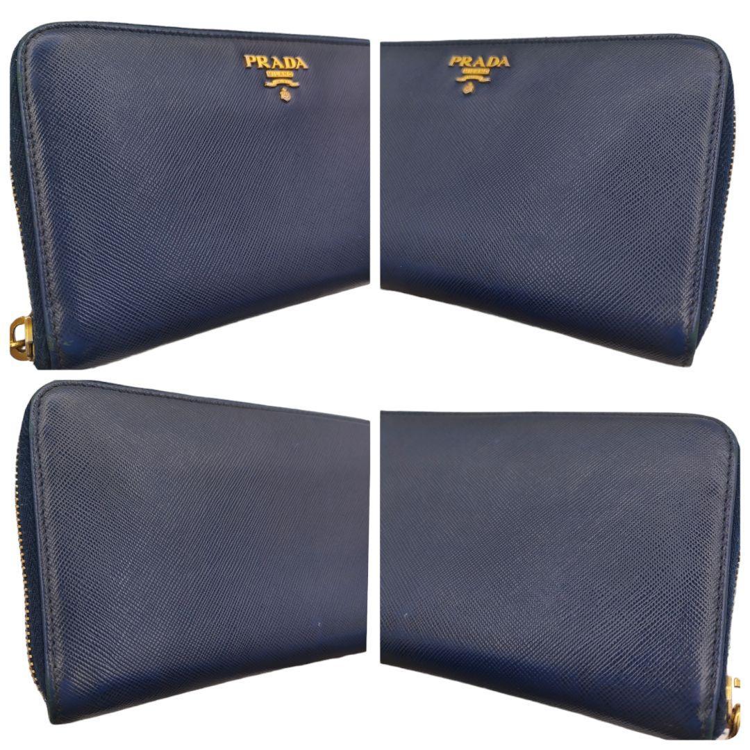 【人気】PRADA プラダ 長財布 ラウンドファスナー ラウンドジップ レザー サフィアーノレザー 革 ブルー 青色 ロングウォレット 小銭入れ 【人気】PRADA プラダ 長財布 ラウンドファスナー ラウンドジップ レザー サフィアーノレザー 革 ブルー 青色 ロングウォレット 小銭入れ