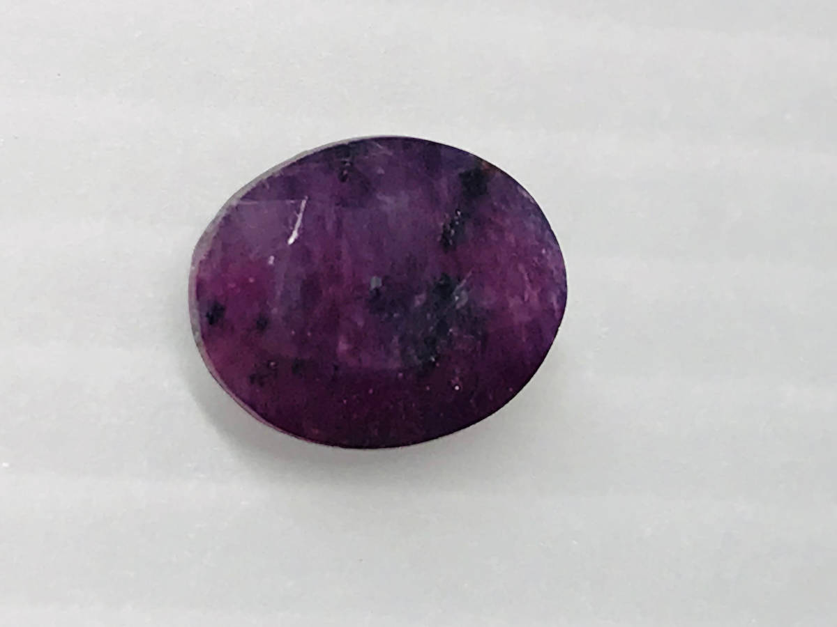 【国内鑑定付き】天然パープルサファイア 2.948ct 9.63×7.79×4.15 mm 宝石 パワーストーン jewelry sapphire コランダム corundum ルース_画像2