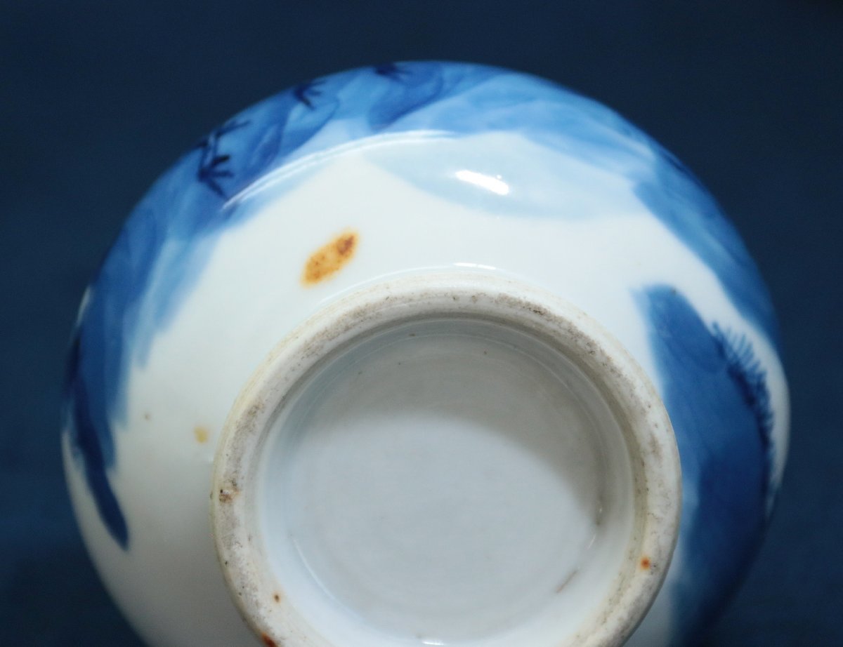 中国の古い陶磁器　青花染付　小花瓶　花器　花生　中国美術工芸品_画像7