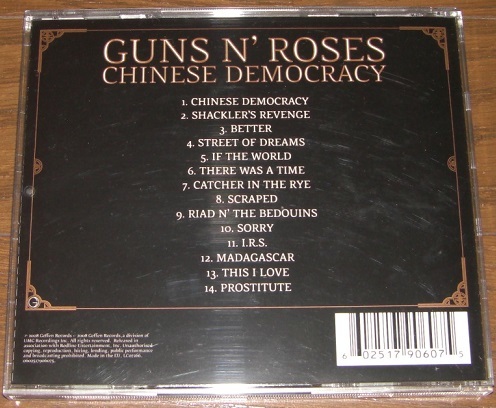 BOXセット GUNS N'ROSES ガンズ アンド ローゼズ CHINESE DEMOCRACY チャイニーズ・デモクラシー Tシャツ バンダナ ベルトバックル CD_画像7