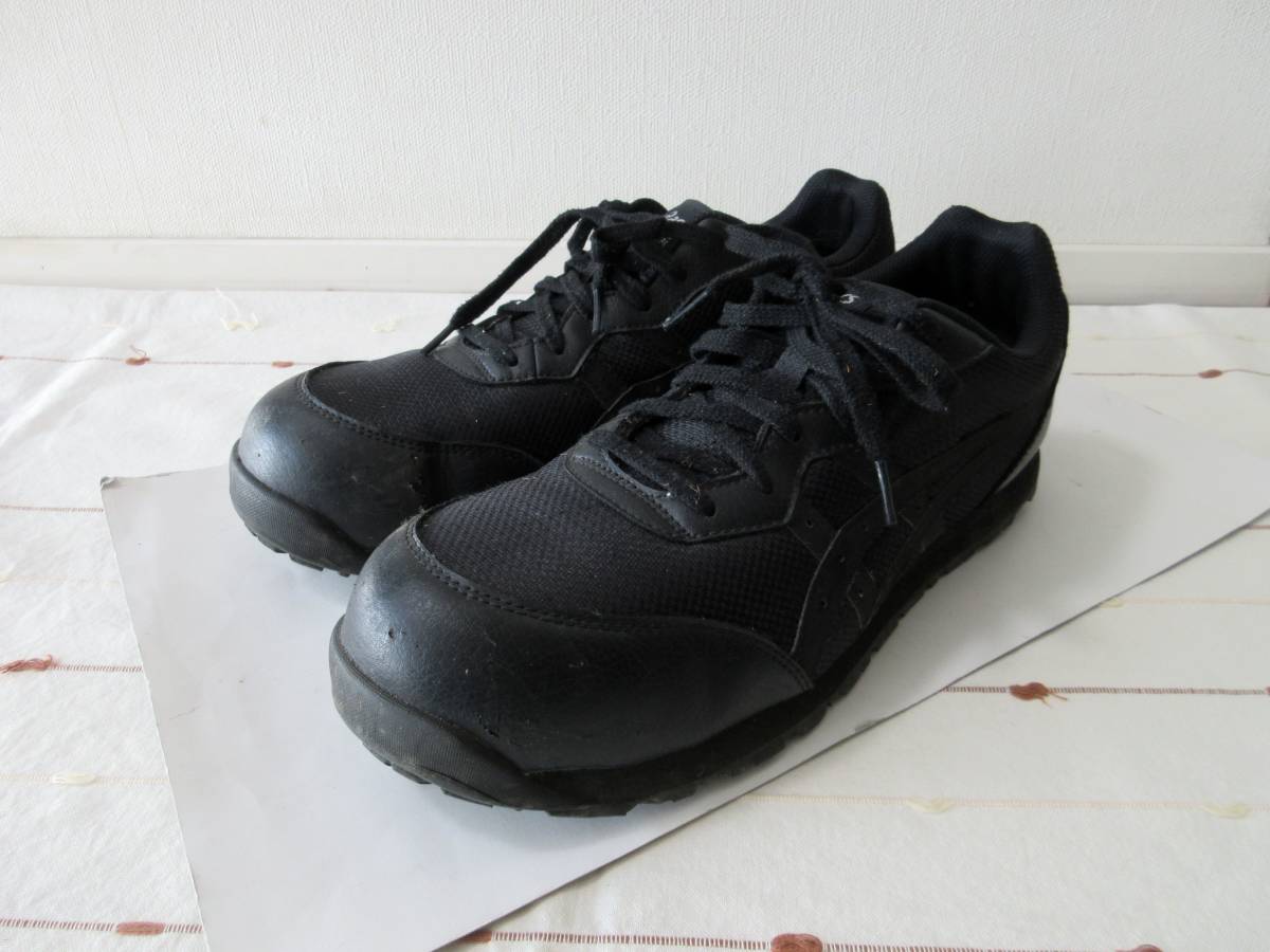 asics アシックス メンズシューズ 28cm 28.0cm FCP201 JSAA規格 A種 スニーカー 安全靴 作業靴 黒 衝撃吸収 耐滑 ウィンジョブ_画像1