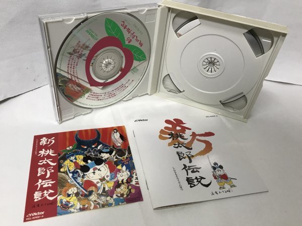 F103 盤面美品 SFC・新・桃太郎伝説　サウンドトラック ステッカー付_画像3