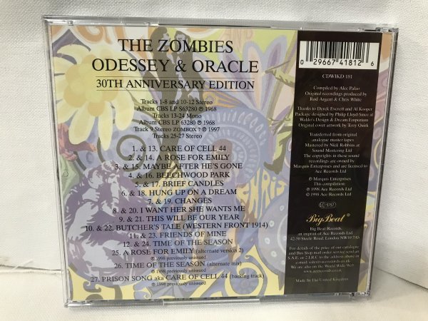 F135 『The Zombies/Odessey And Oracle(1968)』(RHINO RNCD 70186,3rd,輸入盤,Time Of The Season,Rod Argent,Colin Blunstone)_画像2