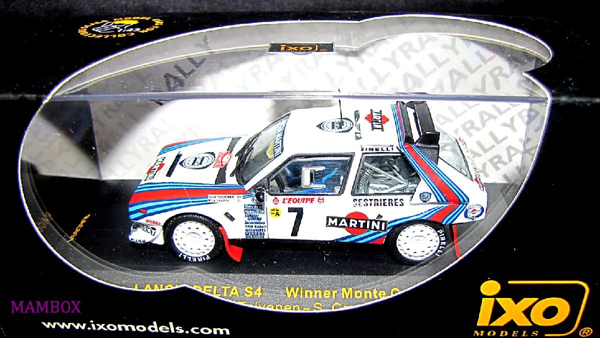 【SALE】IX☆1/43 RAC031 ランチア デルタ S4 WINNER モンテカルロ 1986 #7 H.Toivonen-S.Cresto_画像2