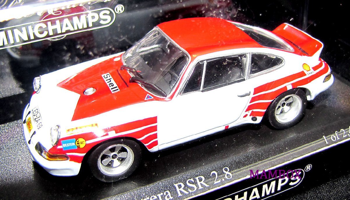 【SALE】ミニチャンプス☆1/43 430726990 ポルシェ 911 RSR 2.8 テストカー Paul Ricard 1972 2400台限定の画像1