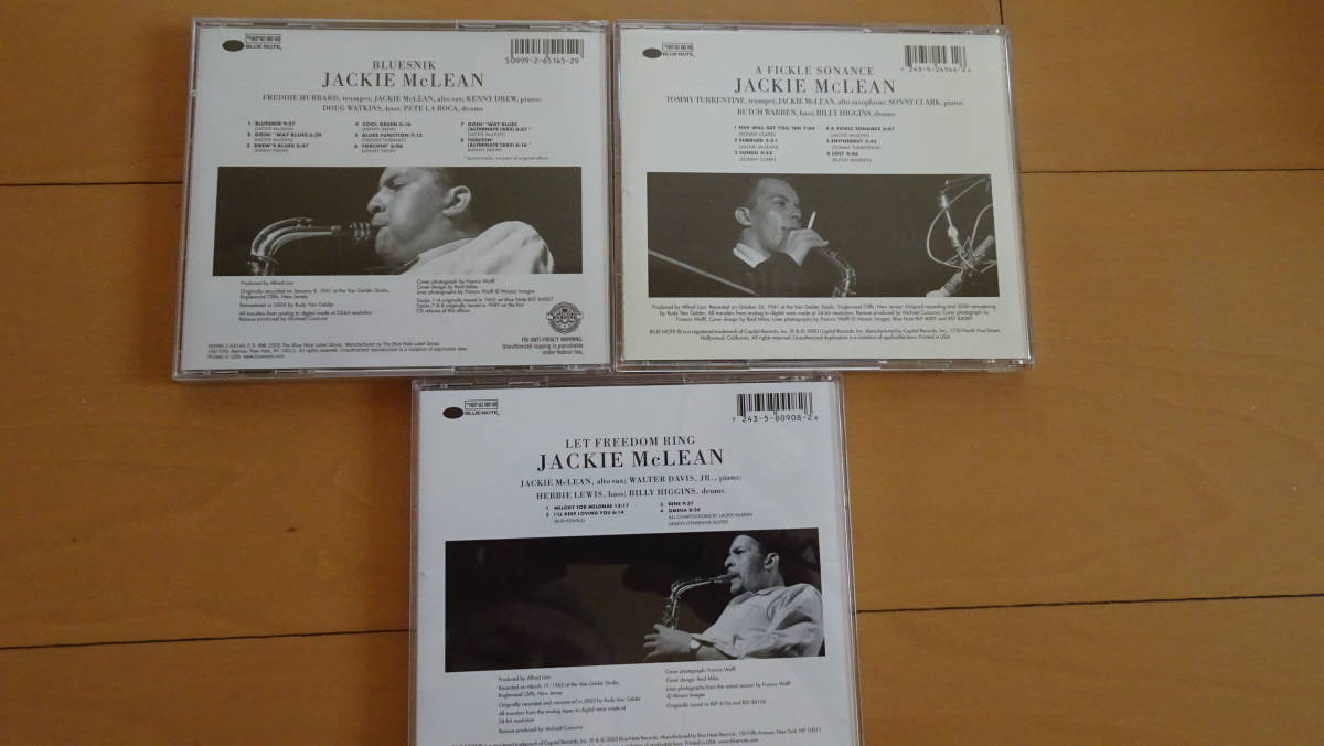 CD : JACKIE McLEAN (alto sax) / BLUE NOTE : ジャズ : 計１３ 点 (追加1点含む）_画像5