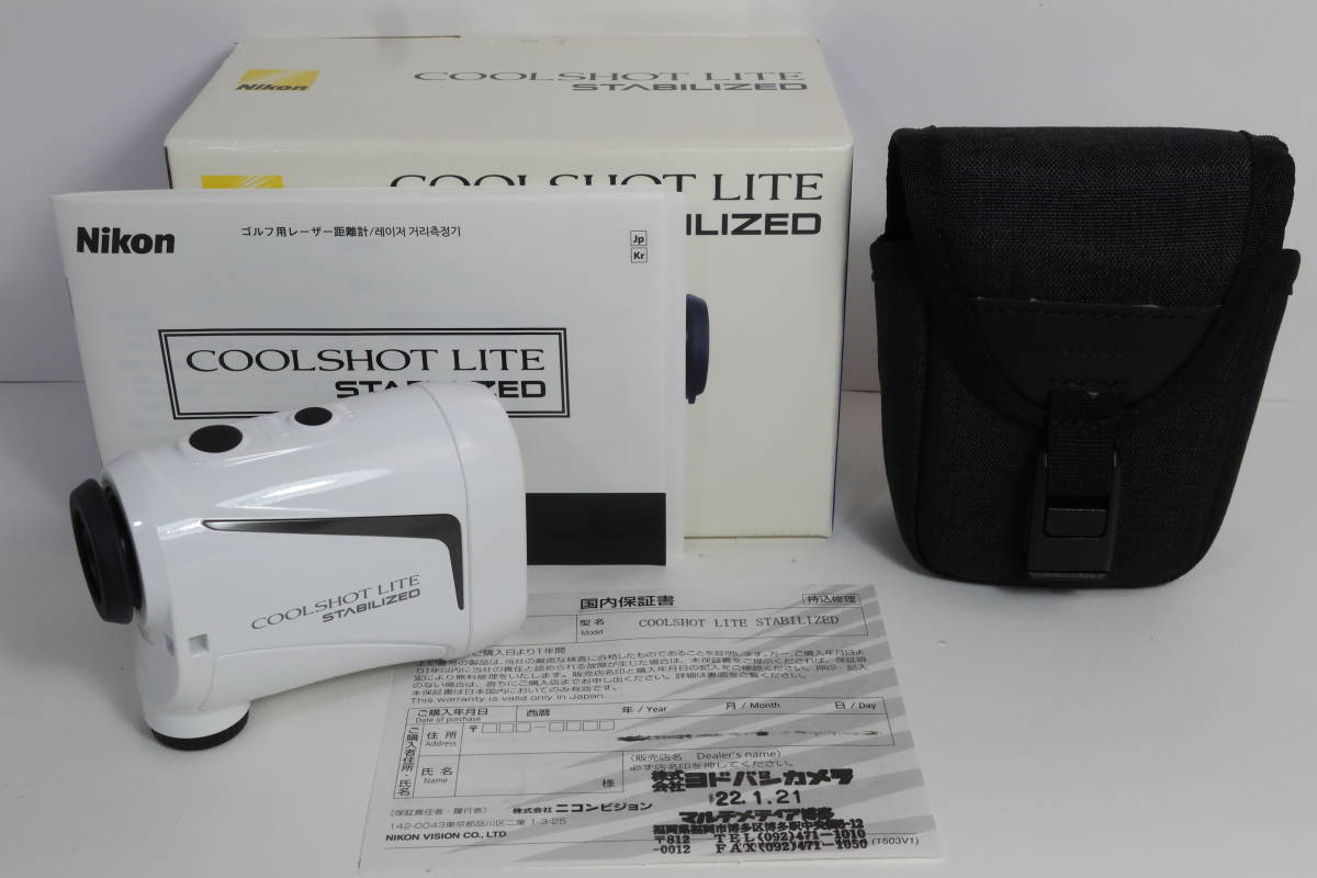 極美品　Nikon Cool Shot Lite Stabilized　ニコン　クールショット　ライト　ゴルフ　レーザー距離計_画像1