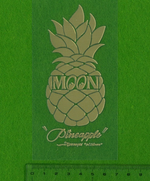 パイナップル Pineapple 抜き ステッカー mooneyes デカール シール ムーンアイズ ゴールド 金 抜きデカール 抜きステッカー hawaii ハワイの画像2