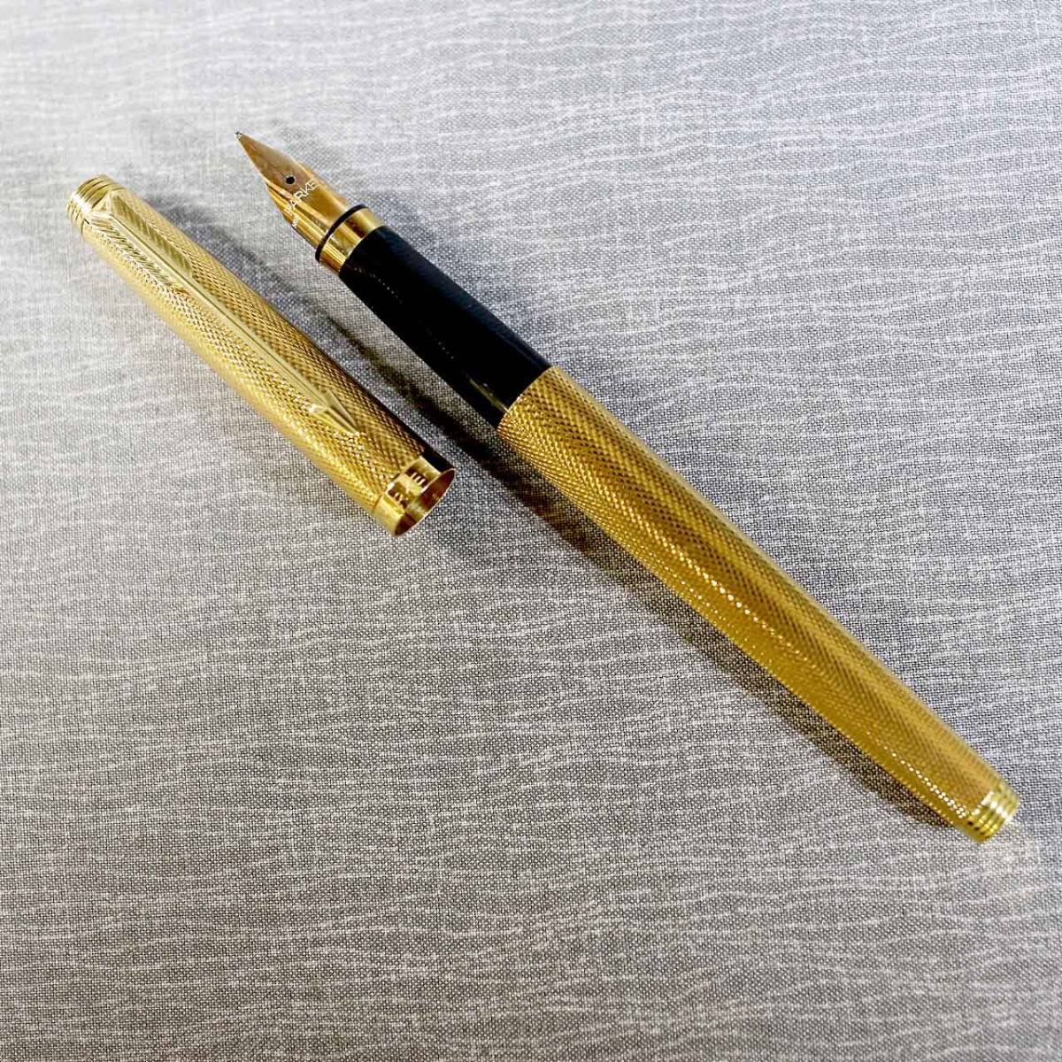 【２本セット】パーカー 万年筆 ボールペン ゴールド グレンドルジュ フランス製 3