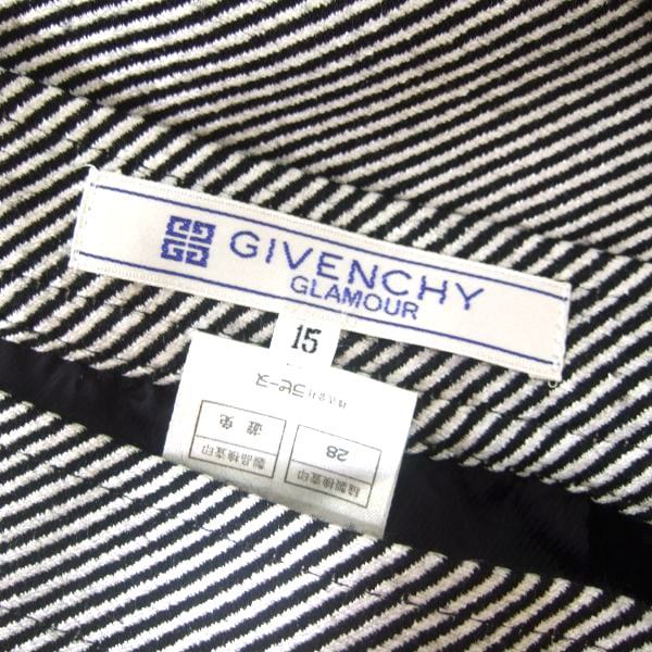 美品/ジバンシイ GIVENCHY フレアスカート 大きいサイズ 表記 15号 3L 相当 古着 ブラックグレー レディース 秋 冬 ボトムス シルク ウール_画像5