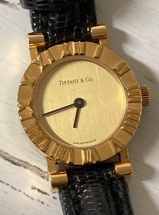 超歓迎 18金 アトラス ティファニー Tiffany&Co. 腕時計 稼働