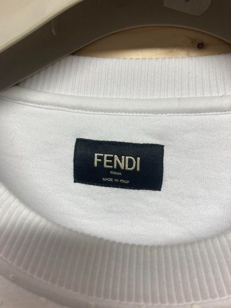 FENDI フェンディ スウェット メンズ トップス 白_画像3