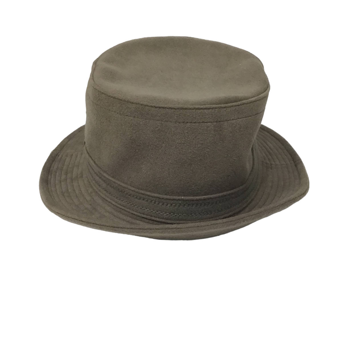 23R322 2 Borsalino ボルサリーノ ハット L 58㎝　日本製 ブラウン系 ベロア/ベルベット 中古品 _画像5