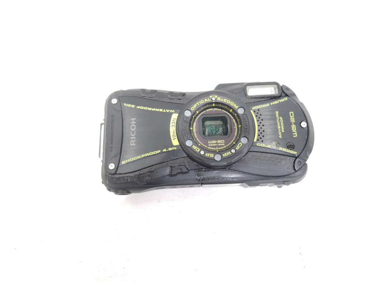 RICOH リコー コンパクトデジタルカメラ WG-20 防水 耐衝撃　起動確認済み　A1951