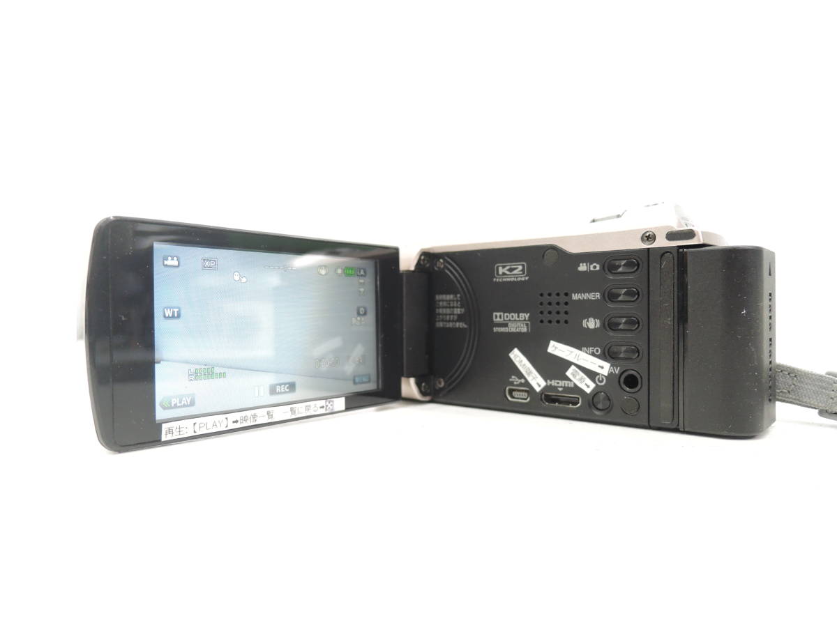  JVC AVCHD FULLHD GZ-E320-N ビデオカメラ ハンディカメラ 通電確認済み A2039の画像5