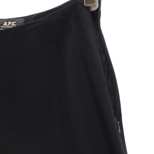 アーペーセー フランス製 スカート S ブラック系 A.P.C. サイドジップ レディース 231016_アーペーセー フランス製 スカー 詳細2