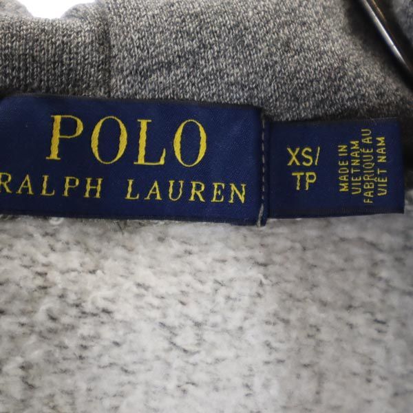 ポロラルフローレン プリント 長袖 裏起毛 スウェットパーカー XS グレー系 POLO RALPH LAUREN ロゴ メンズ 231026_画像9