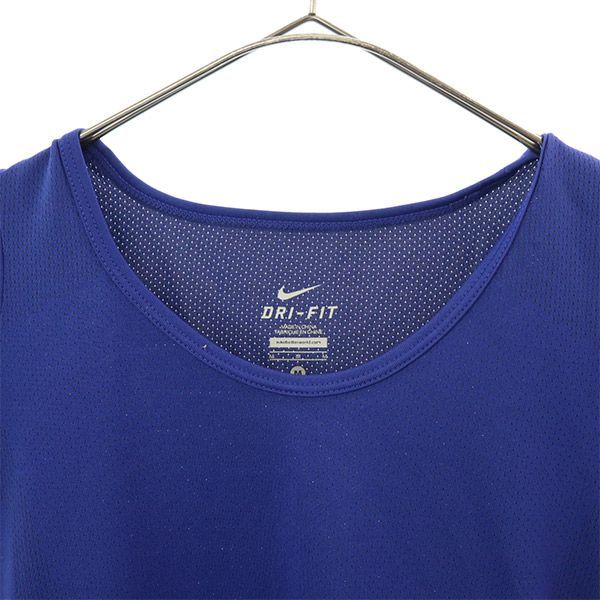 ナイキ アンダーカバー コラボ 逆走 ロゴプリント 半袖 Tシャツ M ブルー NIKE UNDERCOVER トレーニング レディース 231026_ナイキ アンダーカバー コラボ 逆 詳細1