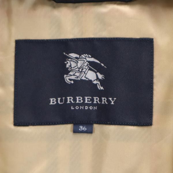 バーバリー 三陽商会 2way ライナーベスト付 トレンチコート 36 ブラック BURBERRY レディース 231031_画像9