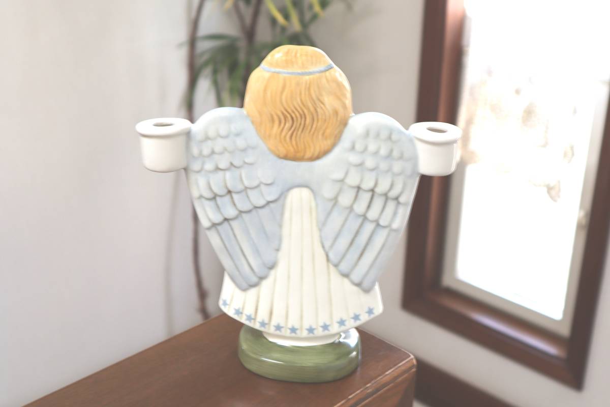 リサラーソン　天使のキャンドルホルダー　ヴィンテージ ドイツ製 天使のキャンドルホルダー アンティーク
