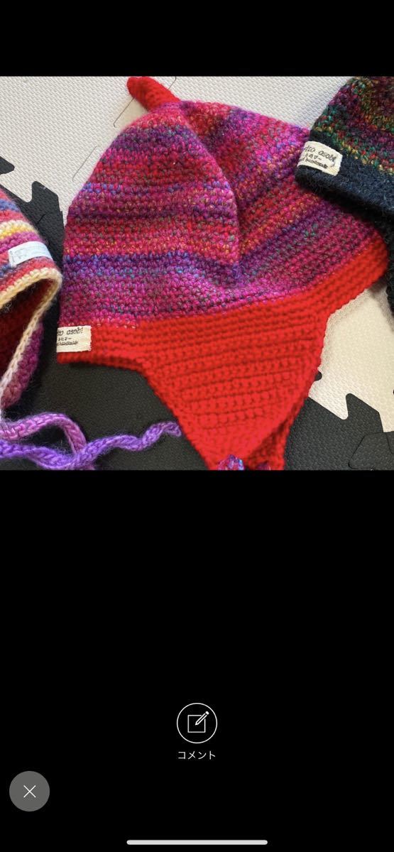  addition! set sale knitted cap knit cap .... hat parent . parent .ko-te family 3 person hand made acorn hat .... Beanie 