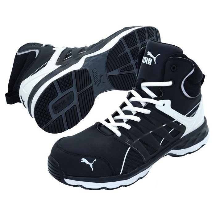 新品 PUMA プーマ 安全靴 VELOCITY 2.0 ヴェロシティ2.0 ブラック＆ホワイト 63.342.0 27.0cm