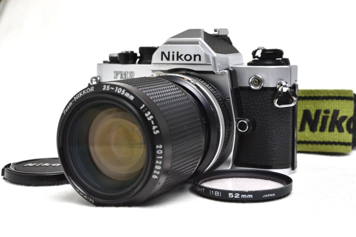 きれいな動作品】Nikon ニコン New FM2シルバー前期型ズームレンズ