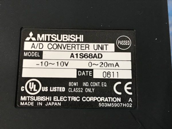 [CK15701] MITSUBISHI 三菱電機 A1S68AD アナログ－デジタル変換ユニット シーケンサ 動作保証_画像6