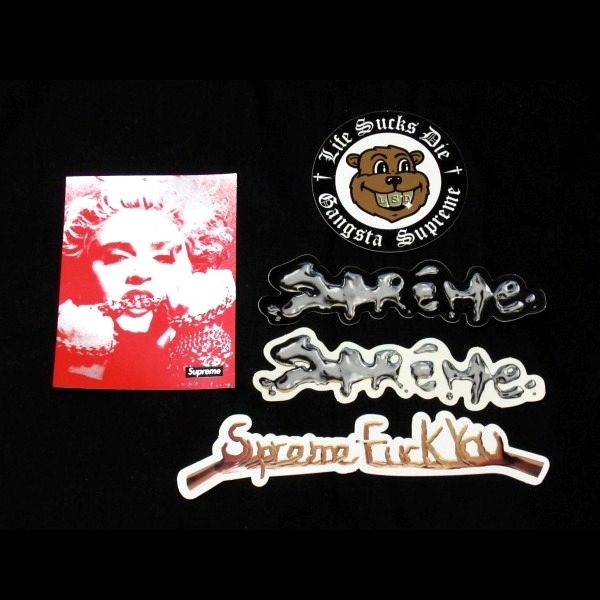 18AW Supreme Sticker Set ステッカー 5枚 セット Madonna Liquid マドンナ_画像1