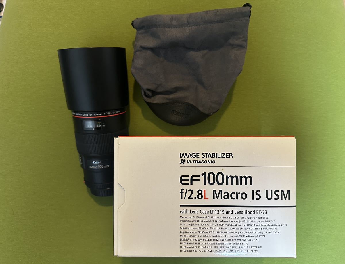 ギフト】 Canon キヤノン EF100mm/2.8L マクロ IS USM キヤノン