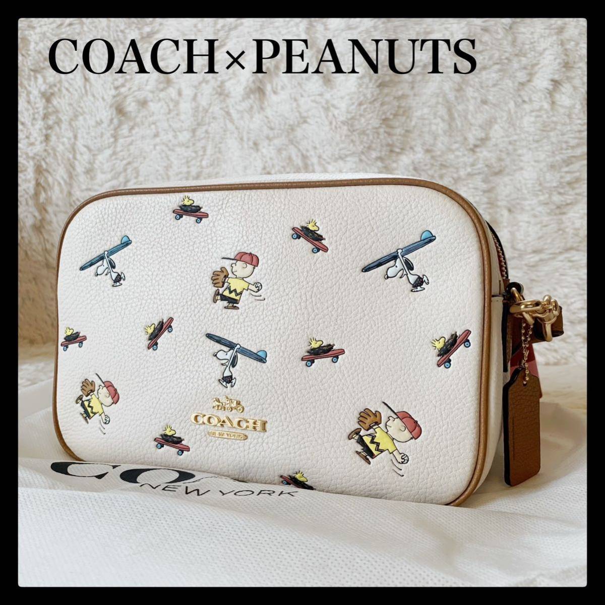 レア　COACH X PEANUTS ジェス クロスボディ ウィズ スポーツ　カメラバッグ