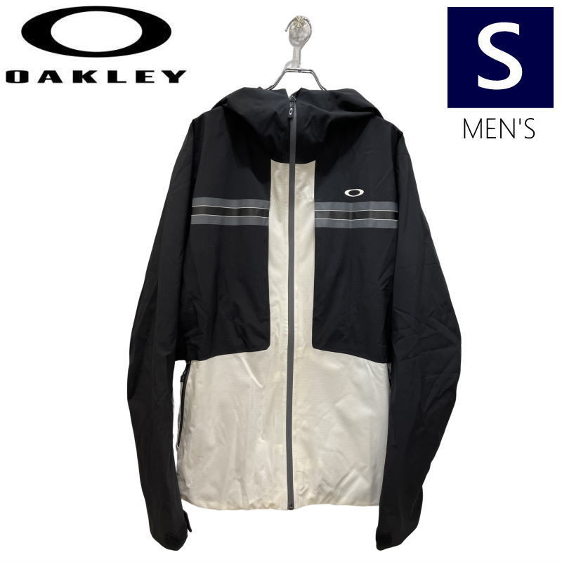 ● OAKLEY TC REDUCT EARTH SHELL JKT ARCTIC WHITE BLACKOUT Sサイズ メンズ スノーボード スキー ジャケット 23-24 日本正規品