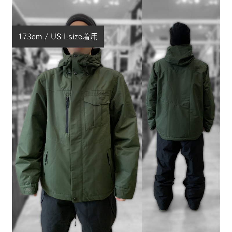 ● OAKLEY CORE DIVISIONAL RC INSULATED JKT HUMUS XLサイズ メンズ スノーボード スキー ジャケット 23-24 日本正規品_画像4