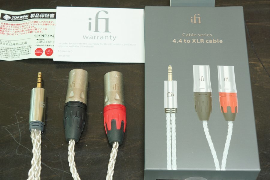 【美品】iFi audio 4.4 to XLR cable アイファイオーディオ XLRケーブル / 最高品質のバランス信号伝送 #R08569_画像2