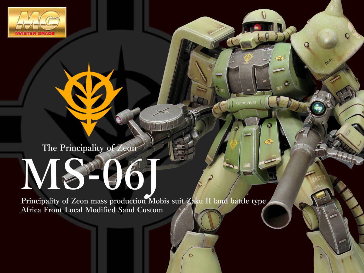 MG 1/100 MS-06J 量産型ザクⅡ 戦場風 改修塗装完成品】|Yahoo MG 1/100 MS-06J 量産型ザクⅡ 戦場風 改修塗装完成品】|Yahoo